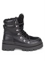 Ботинки осенние на толстой подошве TPW-01 BLACK