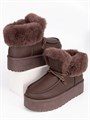 Ботинки зимние угги BF-05 brown