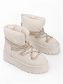 Дутики зимние на платформе QM-06 beige