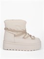 Дутики зимние на платформе QM-06 beige