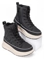 Ботинки демисезонные на высокой подошве FL-06 black