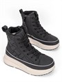 Ботинки демисезонные на высокой подошве FL-06 black
