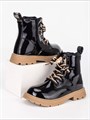 Ботинки демисезонные лаковые FLFW-03 black