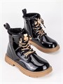 Ботинки демисезонные лаковые FLFW-03 black