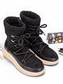 Сапожки осенние с мехом TPW-02 black