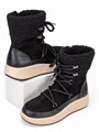 Сапожки осенние с мехом TPW-02 black