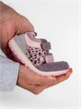 Кроссовки детские с леопардовым принтом KLSS-04 pink